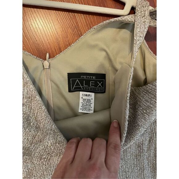 Alex Evening Mother Of The Bride  Sleeveless Dress with Jacket 14P - Picture 7 of 13